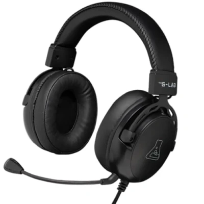Image de Casque Gamer Filaire The G Lab Korp Titanium Microphone Pc/Ps4/Xbox One Noir