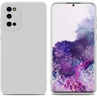 Afbeelding van Cadorabo Hoesje geschikt voor Samsung Galaxy S20 in Fluid WIT Beschermhoes gemaakt van flexibel TPU silicone Cover Case