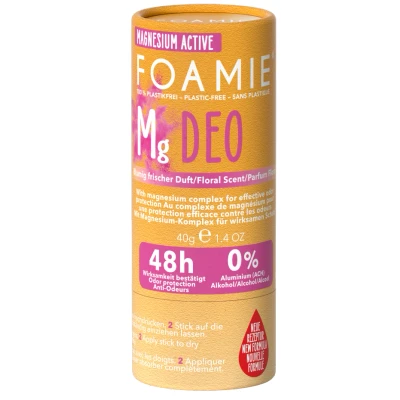 Afbeelding van Foamie Magnesium Active Plastic Free Deo Floral Scent 40GR