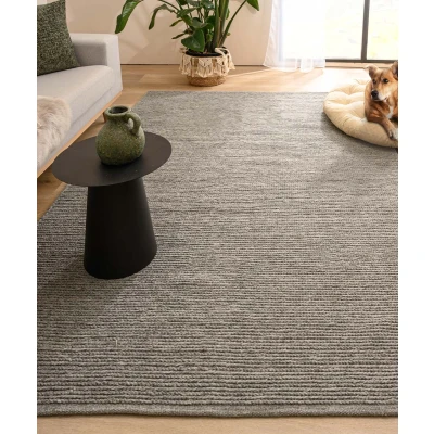 Afbeelding van Wollen Tapijt/Vloerkleed Narvik Grijs 200x300 Cm 100% Wol