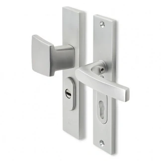 Afbeelding van Veiligheidsbeslag met duwer Starx 55/72 (Kerntrekbeveiliging, Aluminium)