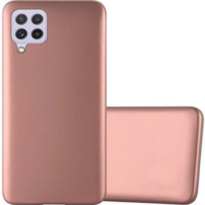 Afbeelding van Cadorabo Hoesje geschikt voor Samsung Galaxy A22 4G / M22 M32 in METALLIC ROSE GOUD Beschermhoes gemaakt van flexibel TPU silicone Case Cover
