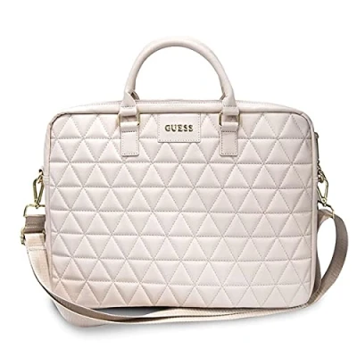 Afbeelding van Guess Quilted Laptop Bag Geschikt voor Alle Laptops Tot 15 inch Roze