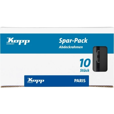 Afbeelding van Kopp Paris Afdekraam 1 Voudig Mat Zwart 10 stuks