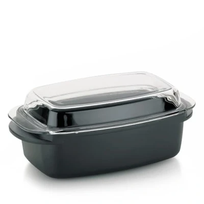 Image de Kela 15152 cocotte à braiser rectangulaire, fonte d&#039;aluminium compatible induction, contenance 4,5 litres, &#039;kerros&#039;