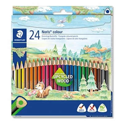 Afbeelding van STAEDTLER Noris colour driekantig kleurpotlood set 24 st