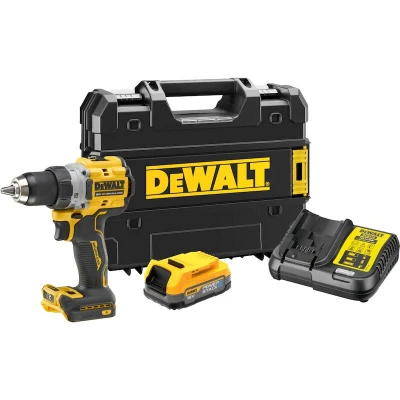 Afbeelding van DeWALT DCD800E1T Compacte Accu Schroefboormachine 18V XR 1.7Ah POWERSTACK in TSTAK