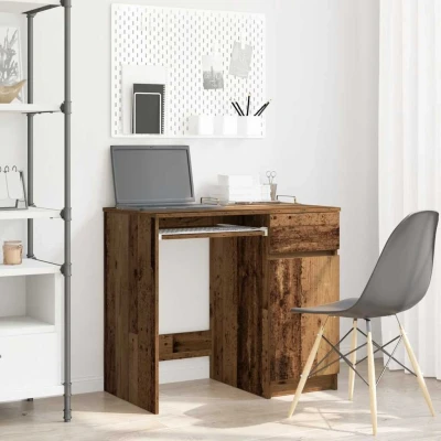Afbeelding van vidaXL Bureau 86x49x76 cm spaanplaat oud hout