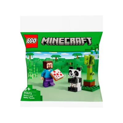 Afbeelding van LEGO Minecraft 30672 Steve en Babypanda (polybag)
