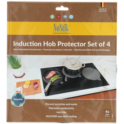 Afbeelding van NoStik Inductie kookplaat beschermers Silicone 27cm 4 stuks.
