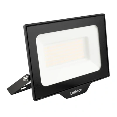 Afbeelding van Ledvion LED Breedstraler, Incl. 0.5M kabel, 50 watt Osram 4000K 6000 lumen werklamp, outdoor Breedstraler IP65 waterdicht, met snelkoppeling