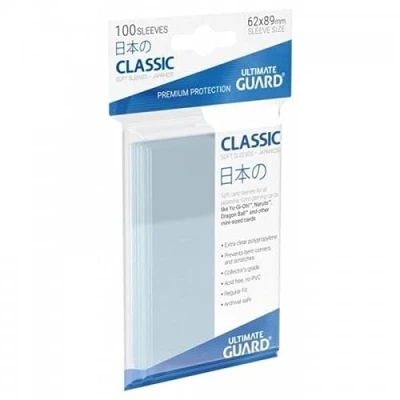 Afbeelding van Ultimate Guard UGD010069 Classic Soft Sleeves Japanse grote kaarthoezen, Transparant