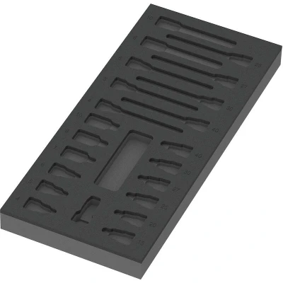 Image de WERA 9823 insert en mousse pour douilles embouts Zyklop B 3/8&quot; Set 1, sans outil, 172 x 30 392 mm 05137323001