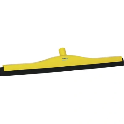 Afbeelding van Vikan Vloertrekkers Met Vaste Nek Klassieke Vloertrekker Polypropyleen En Zwarte Schuimrubber Cassette 60cm Breed Geel