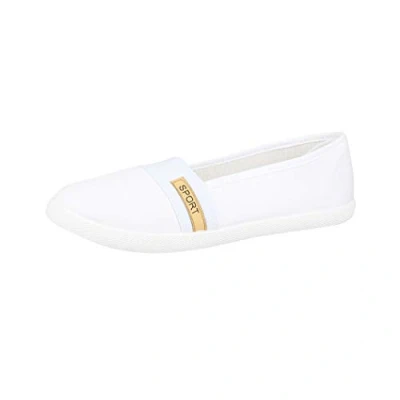 Afbeelding van Elara Chunkyrayan Sneakers voor dames, ballerina&#039;s, veters, New York wit.