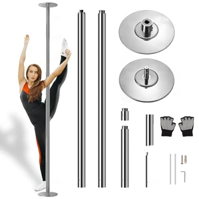 Afbeelding van SereneLife Danspaal Professionele Dansstang Paaldans Draagbaar &amp; Verwijderbaar Verstelbaar Perfect voor Training, Dans Oefeningen