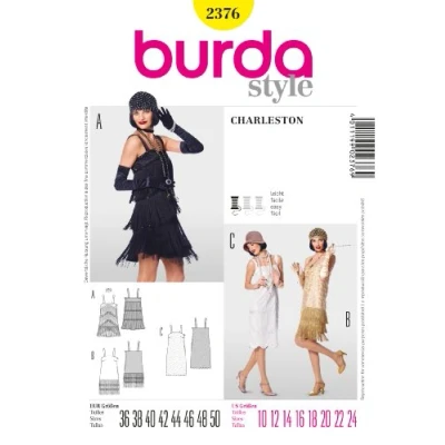 Afbeelding van Burda Naaipatroon 2376 Jurk &#039;Charleston&#039;