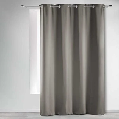 Afbeelding van Douceur d&#039;Intérieur Gordijn met ogen, 140 x 240 cm, ondoorzichtig, parels, 135 cm