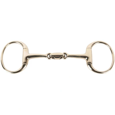 Afbeelding van Harry&#039;s Horse Bustrens Gold Dubbel Gebroken Oval link 14.5
