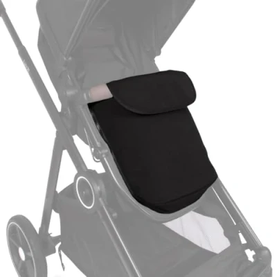 Afbeelding van Baninni Voetenzak voor Duo Kinderwagen Luiz XL Zwart