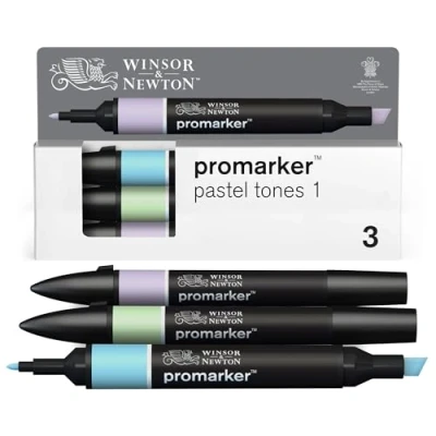 Afbeelding van Winsor &amp; Newton Promarker Set van 3 pasteltinten 1