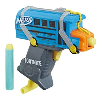 Image de Pistolet Nerf Micro Shots Fortnite Bus de Combat Bleu