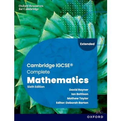 Afbeelding van Cambridge IGCSE Complete Mathematics Extended: Student Book Sixth Edition