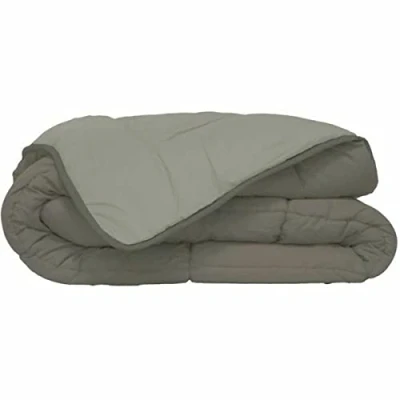 Afbeelding van Bedrukt Dekbed Hoesloos Wasbaar Zonder Overtrek Lits Jumeaux Taupe &amp; Linnen 240x220cm bruin Creme beige