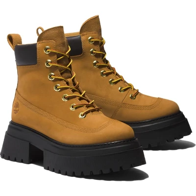 Afbeelding van Timberland SKY 6IN Laceup Enkellaarsjes met plateauzool wheat, Dames, Maat: 41, Wheat Nubukleer