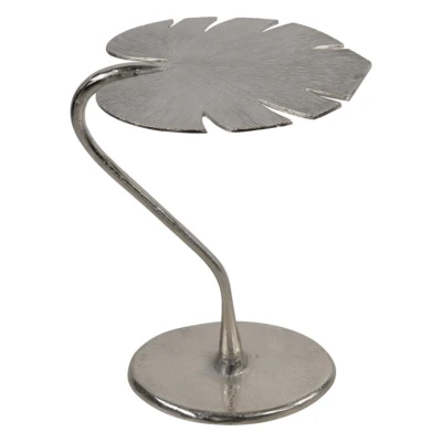 Afbeelding van Monstera bijzettafel zilver 58cm