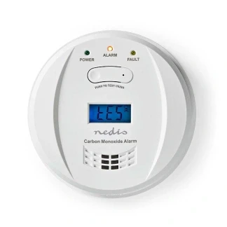 Afbeelding van Koolmonoxidemelder Nedis (10 jaar sensor, 5 batterij)
