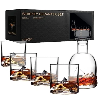 Afbeelding van Liiton Whiskey Set Mount Everest 5 Delig