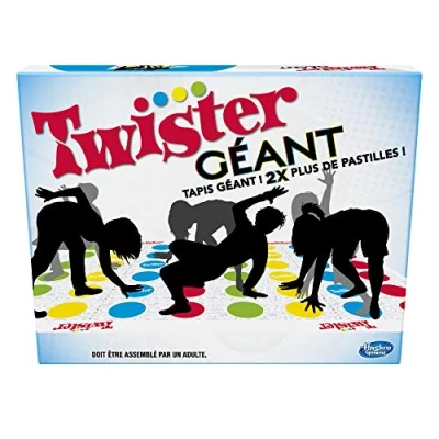 Afbeelding van Ultiem Twister spel: grotere mat, meer kleurtabletten, groepsspel voor kinderen en familie, 2 of spelers, compatibel met Alexa (Franse versie)