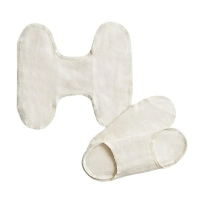 Afbeelding van ImseVimse inlegkruisjes wasbaar zonder sluiting biologisch katoen OEKO TEX® gecertificeerd PUL 3 stuks wit