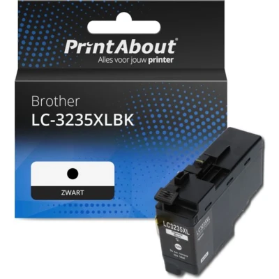 Afbeelding van Huismerk Brother LC 3235XLBK Inktcartridge Zwart Hoge capaciteit