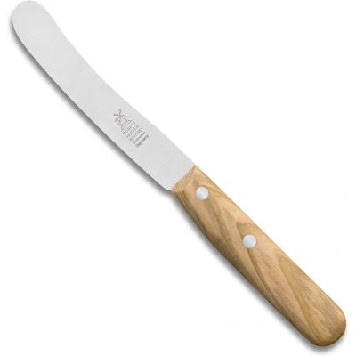 Afbeelding van Robert Herder Ontbijtmes Mini Buckels RVS Lemmet 100 mm Heft Olijfhout