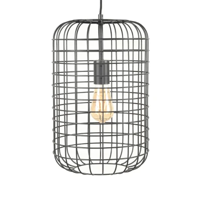 Afbeelding van LABEL51 Hanglamp Solido 26x26x150cm Zwart Metaal