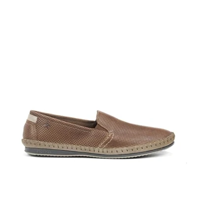 Afbeelding van Fluchos Bahamas 8674 Surf Oceaan Mocassin van hoogwaardig rundleer Sluiting met elastieken Rubberen bodem, Bruin