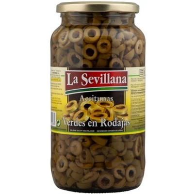 Afbeelding van La Sevillana Groene Olijven Gesneden 935 ml