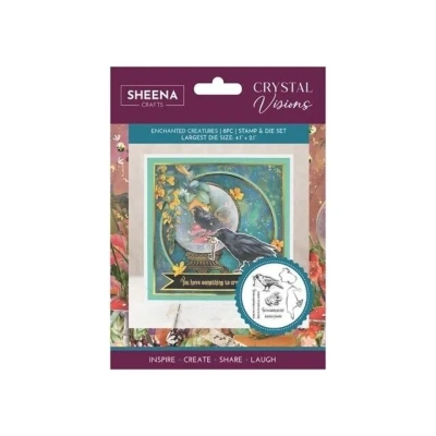 Afbeelding van Sheena Douglass Crystal Visions Clearstamp/Snijmal Enchanted Creatures