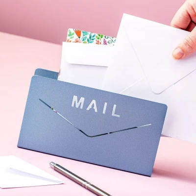 Afbeelding van Trendform Mail Letter stand zilverblauw