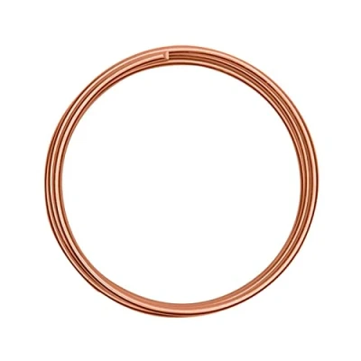 Afbeelding van Vaessen Creative aluminiumdraad 4 mm x 2 m voor doe het zelf decoratie bloemistische sieraden flexibel koper oranje 200 0,4 cm
