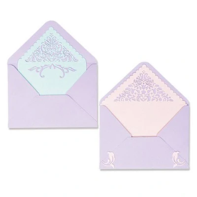 Afbeelding van Sizzix Thinlits Die Set Lace Envelope Liners 9pieces