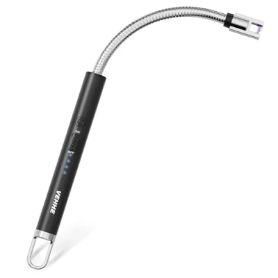 Afbeelding van VEHHE Kaarsaansteker, elektrische oplaadbare boogaansteker met LED batterijweergave Lange flexibele nek USB aansteker voor lichtkaarsen Gasfornuizen Camping Barbecue