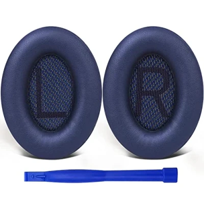 Afbeelding van SoloWIT® schuimrubberen oorkussens, vervangende oorkussens voor Bose QuietComfort 35 (QC35) en Quiet Comfort II (QC35 II) circulaire (boven het oor gedragen) hoofdtelefoons