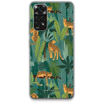 Afbeelding van Case Company® hoesje geschikt voor Xiaomi Redmi Note 11S Luipaard 2 Soft Cover Telefoonhoesje Bescherming aan alle Kanten en Schermrand