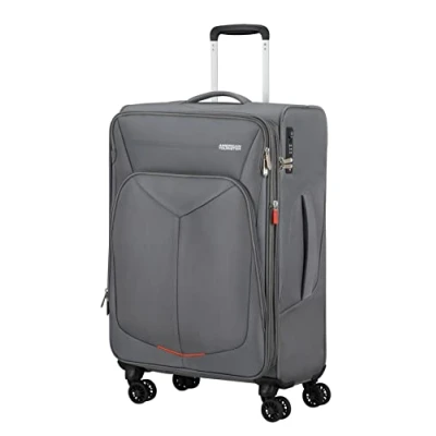 Afbeelding van American Tourister Summerfunk Spinner 67 Expandable titanium grey Zachte koffer