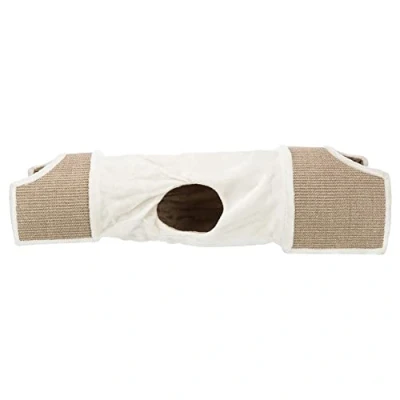 Afbeelding van Trixie krabtunnel lichtgrijs / bruin taupe 110x30x38 cm