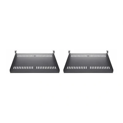 Image de StarTech.com Lot de 2 Étagère 1U pour rack Serveur, Ventilée/20kg noir 19&quot; (pack 2)