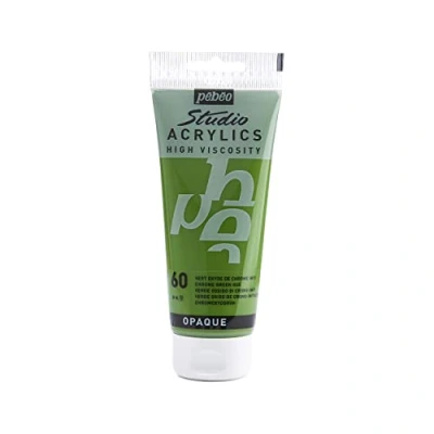 Afbeelding van Pébéo 837060 Studio acrylverf, tube, chroomoxide, groen, 100 ml
